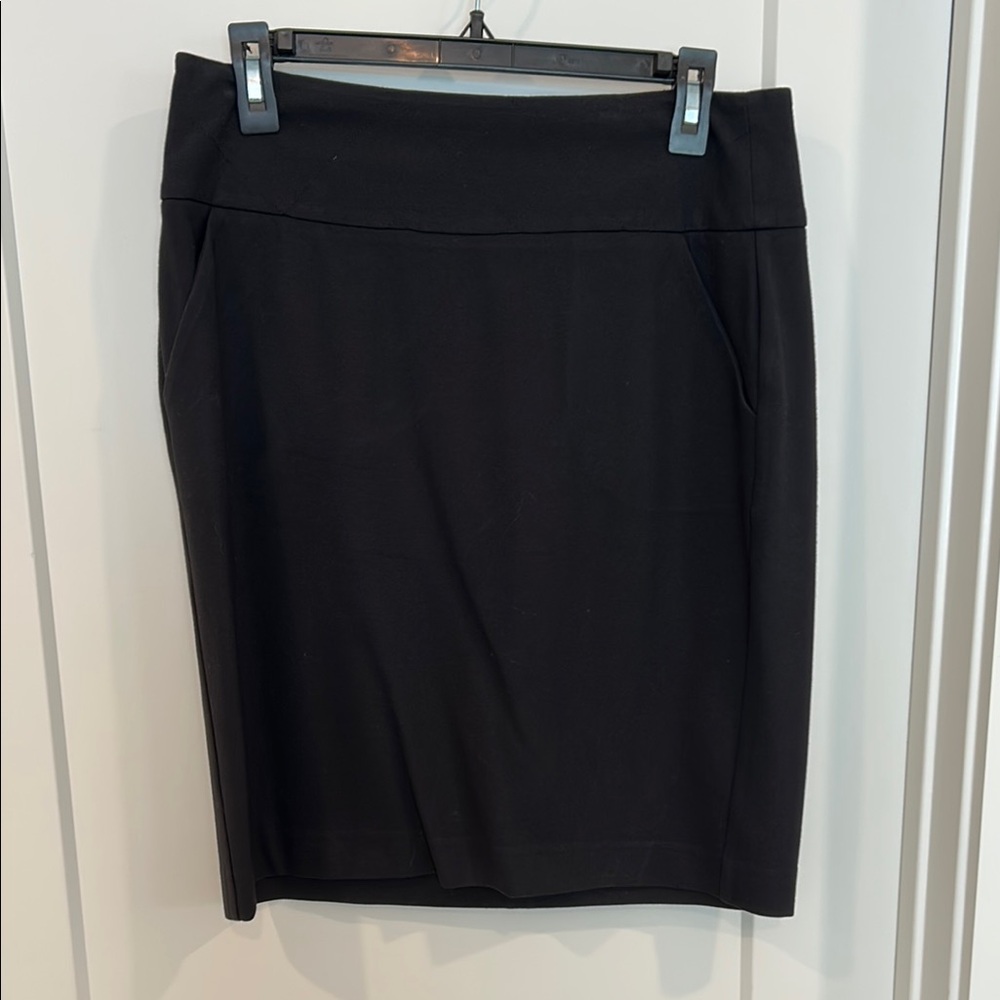 CAbi Black Pencil Skirt Knee-Length Work